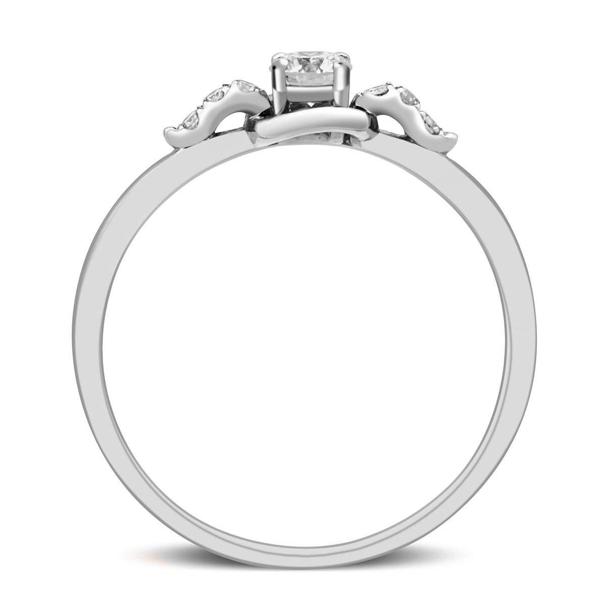 Помолвочное кольцо с бриллиантами (015179)