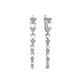 Серьги из платины с бриллиантами (058008)
