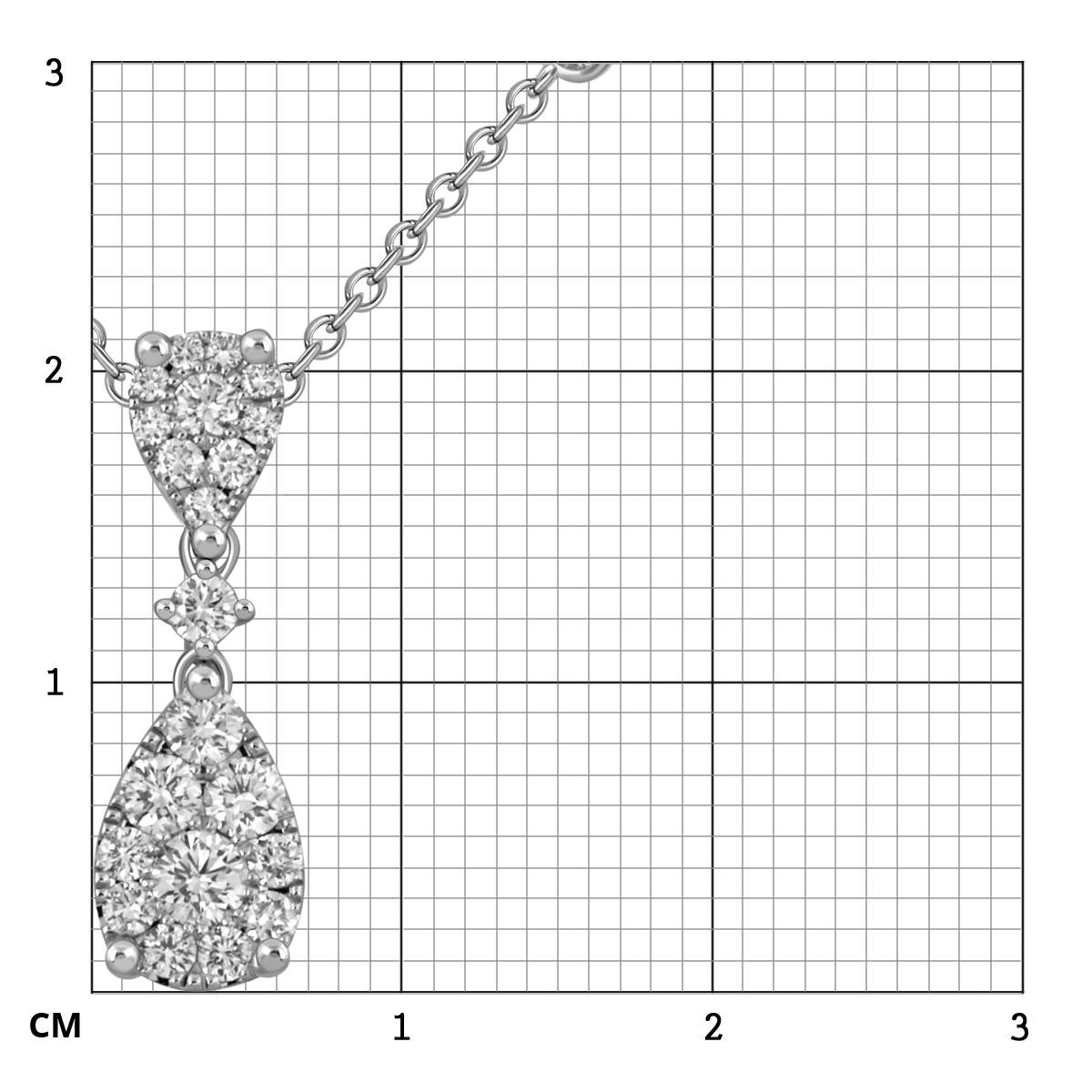 Колье из белого золота с бриллиантами 