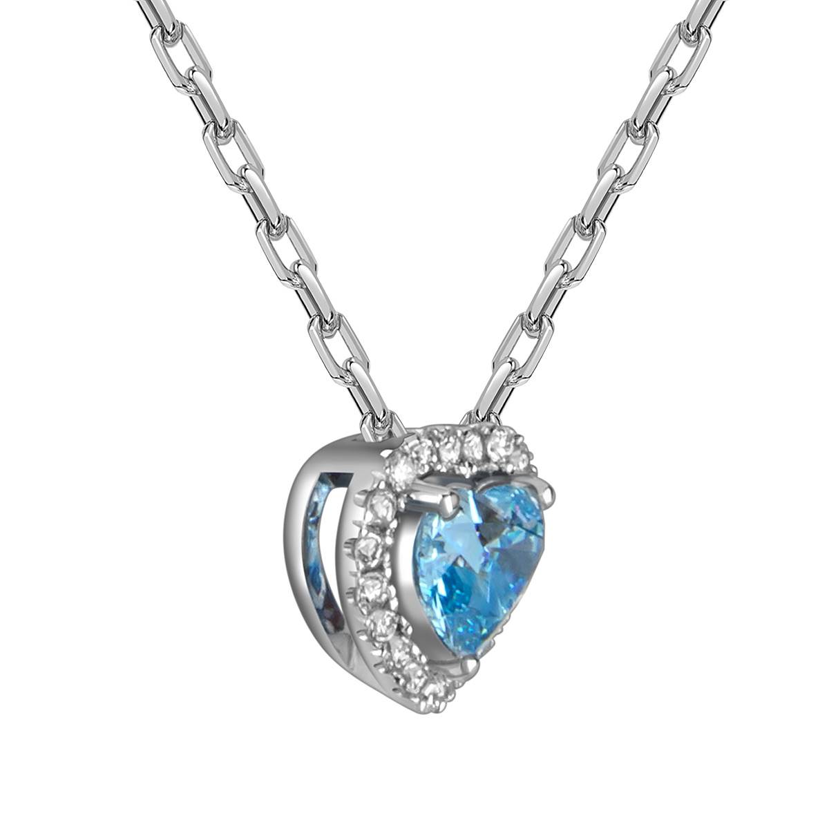 Колье из белого золота с бриллиантами 