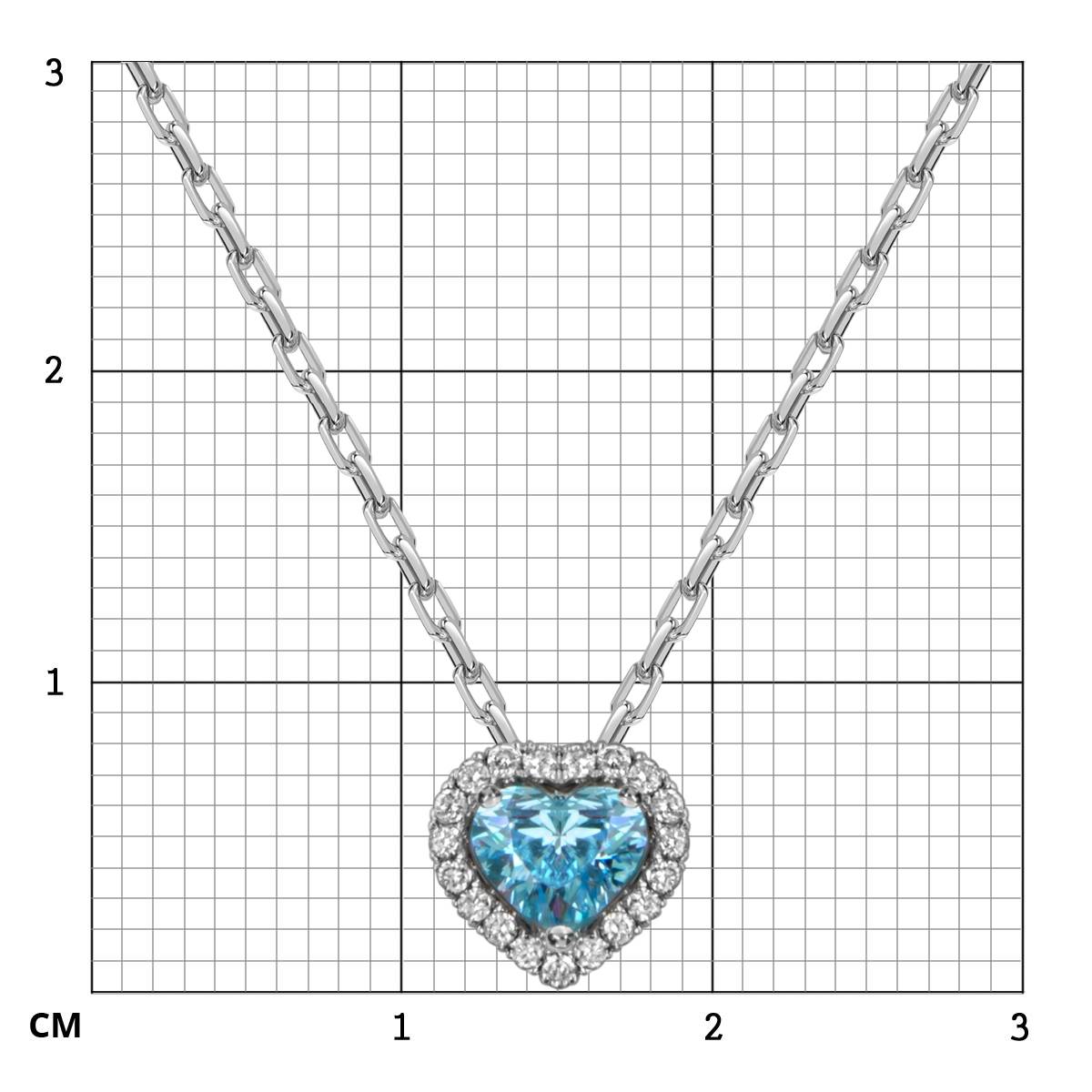 Колье из белого золота с бриллиантами 