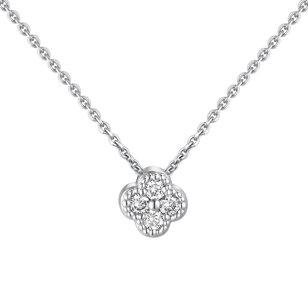 Колье из белого золота с бриллиантами (060571)