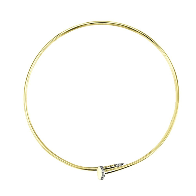 Колье из жёлтого золота с бриллиантами (059618)