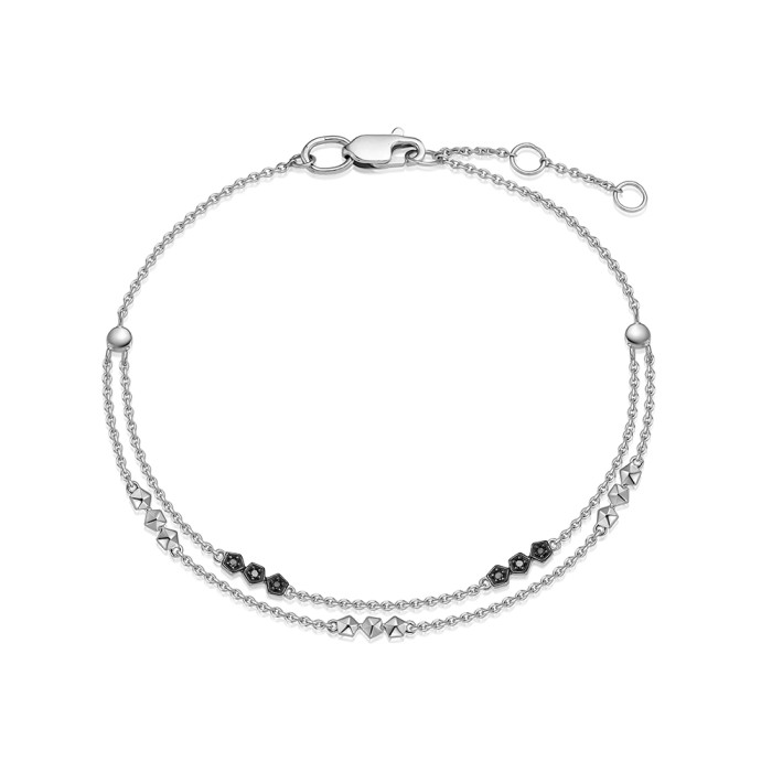 Браслет из белого золота с бриллиантами (055194)