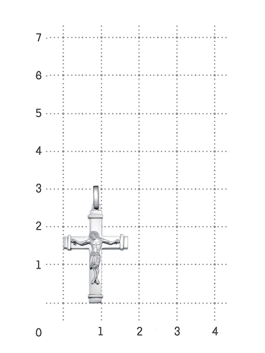 Кулон крест из платины  (060646)