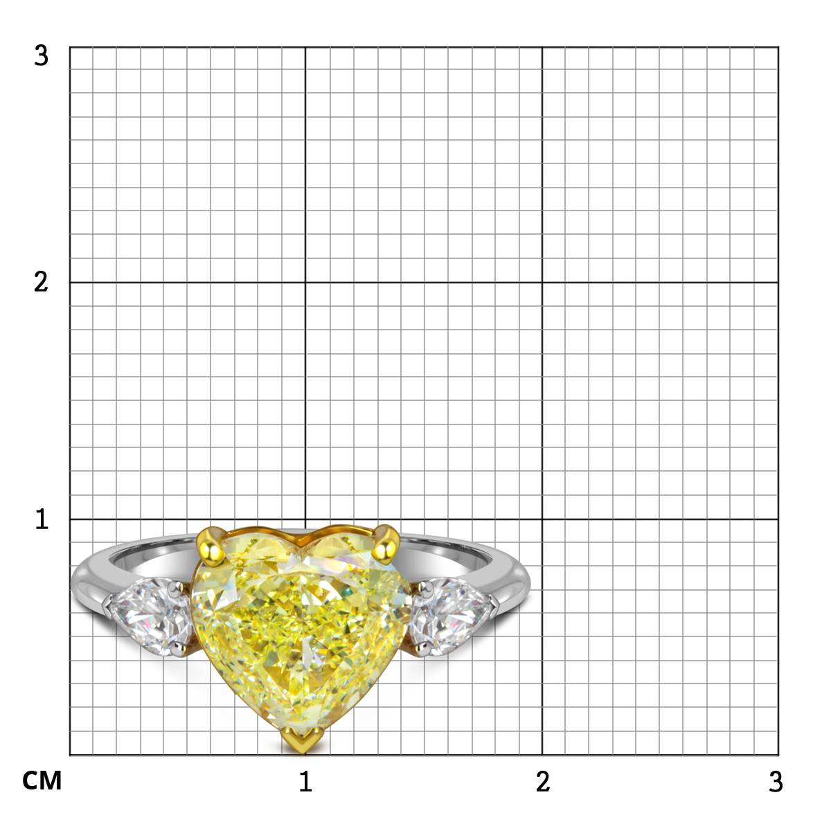 Помолвочное кольцо из белого золота с бриллиантами 