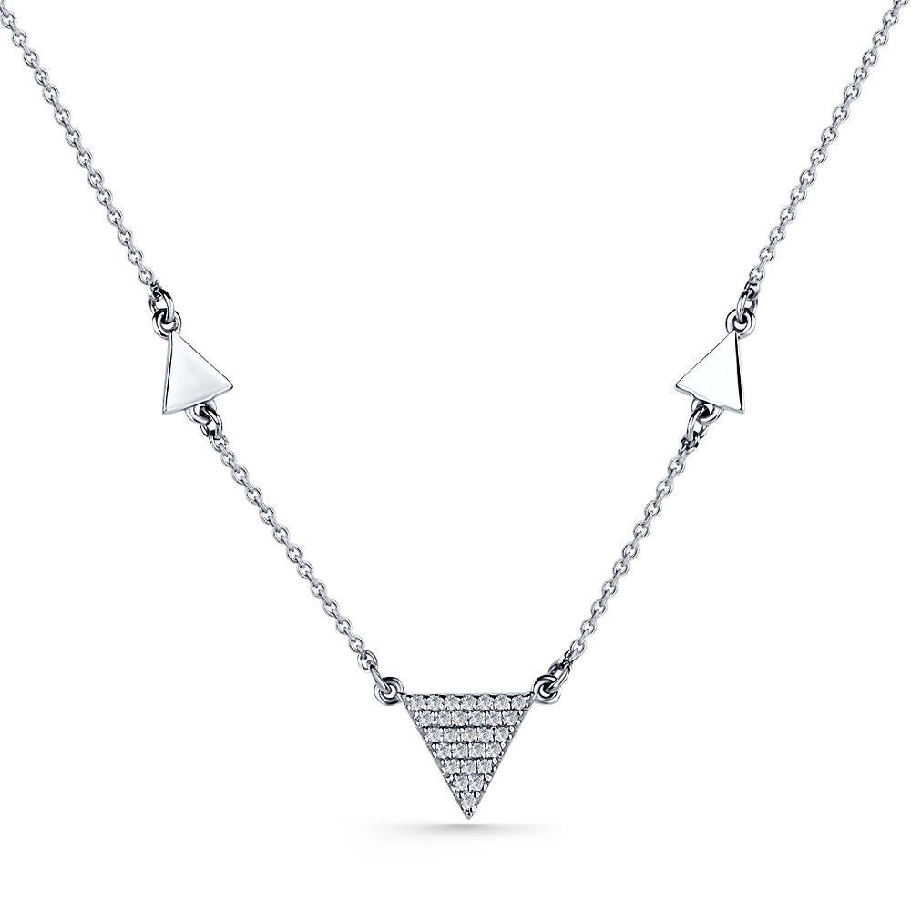 Колье из белого золота с бриллиантами (053001)