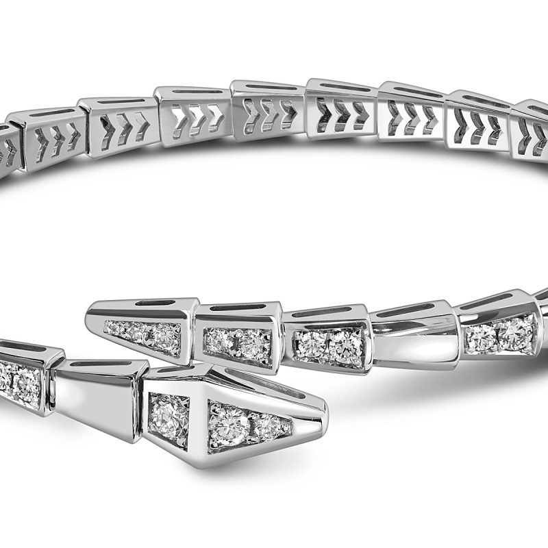 Браслет из белого золота с бриллиантами (059593)