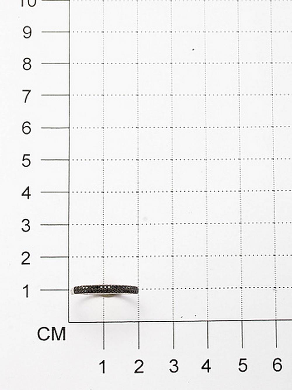 Кольцо из белого золота с чёрными бриллиантами (046807)