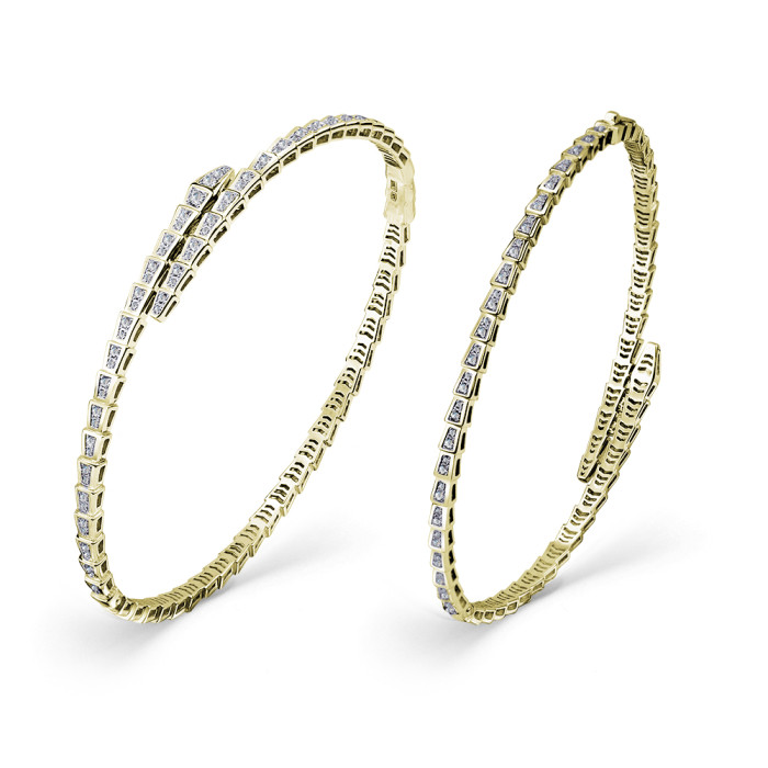 Браслет из жёлтого золота с бриллиантами (060005)