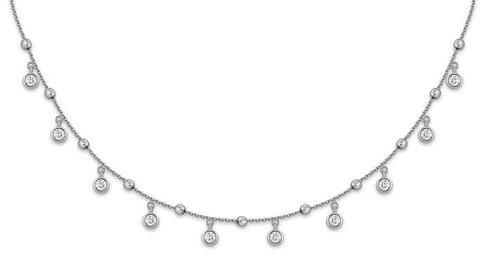 Колье из белого золота с бриллиантами "Crivelli" (051787)