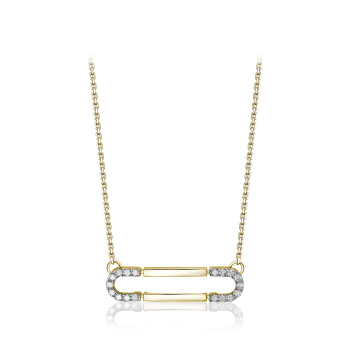 Колье из жёлтого золота с бриллиантами (050896)