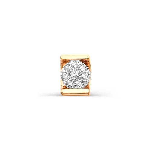 Подвеска из комбинированного золота с бриллиантами (031436)