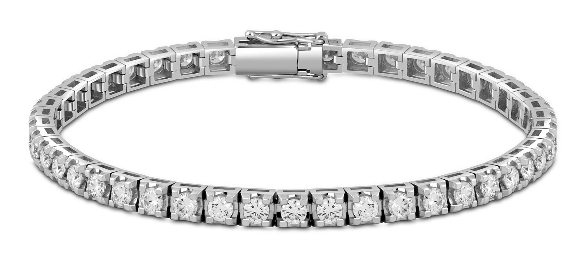 Браслет из белого золота с бриллиантами 