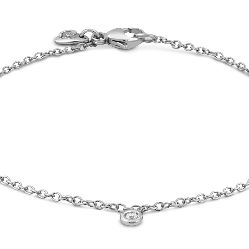 Браслет из белого золота с бриллиантами 