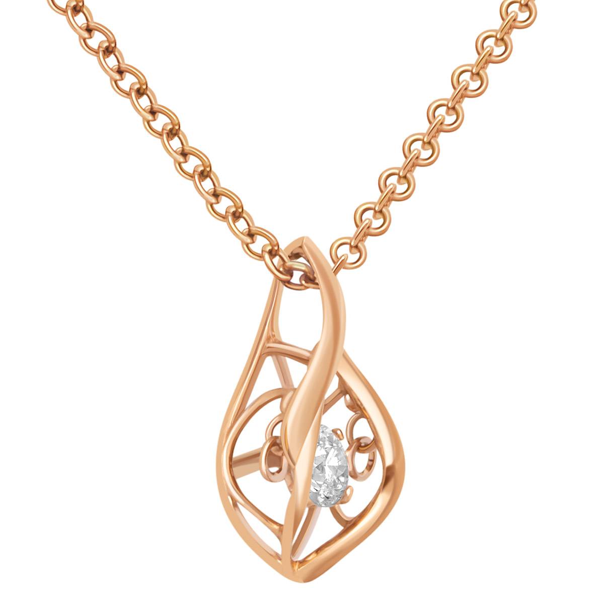 Кулон из красного золота с 