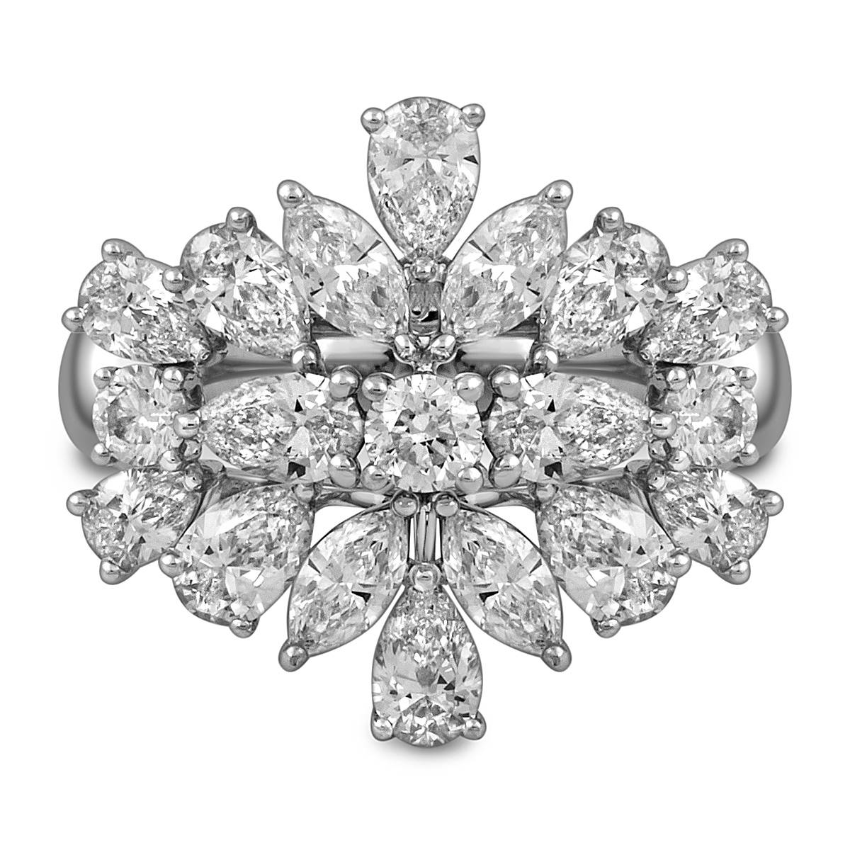 Кольцо из белого золота с бриллиантами (051994)