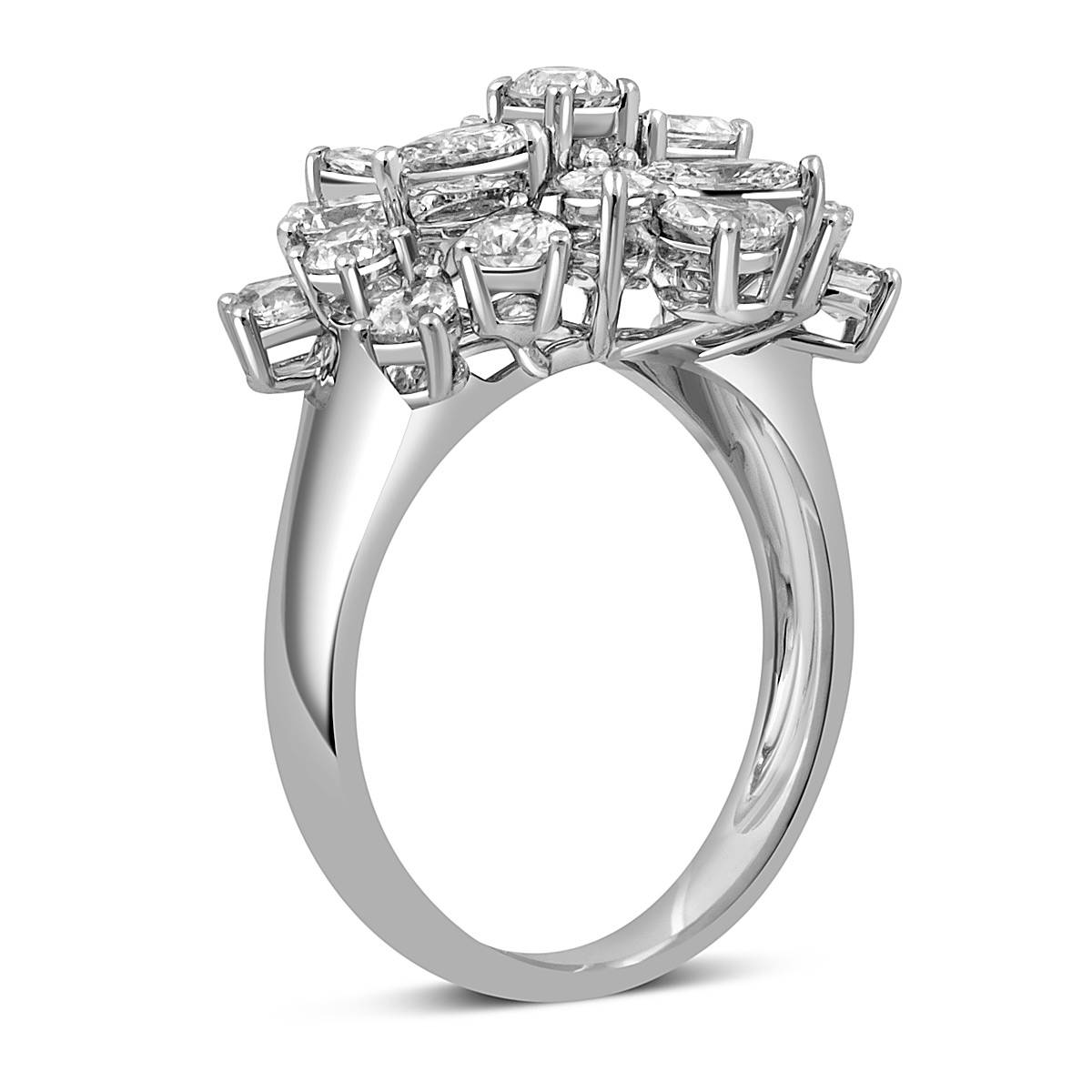 Кольцо из белого золота с бриллиантами (051994)