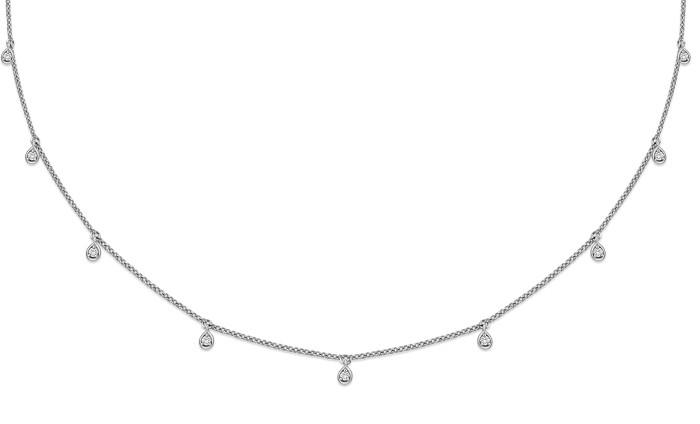 Колье из белого золота с бриллиантами "Crivelli" (048940)