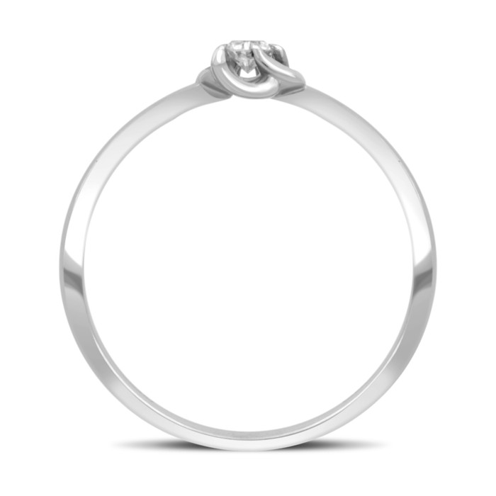 Помолвочное кольцо из белого золота с бриллиантом (032625)