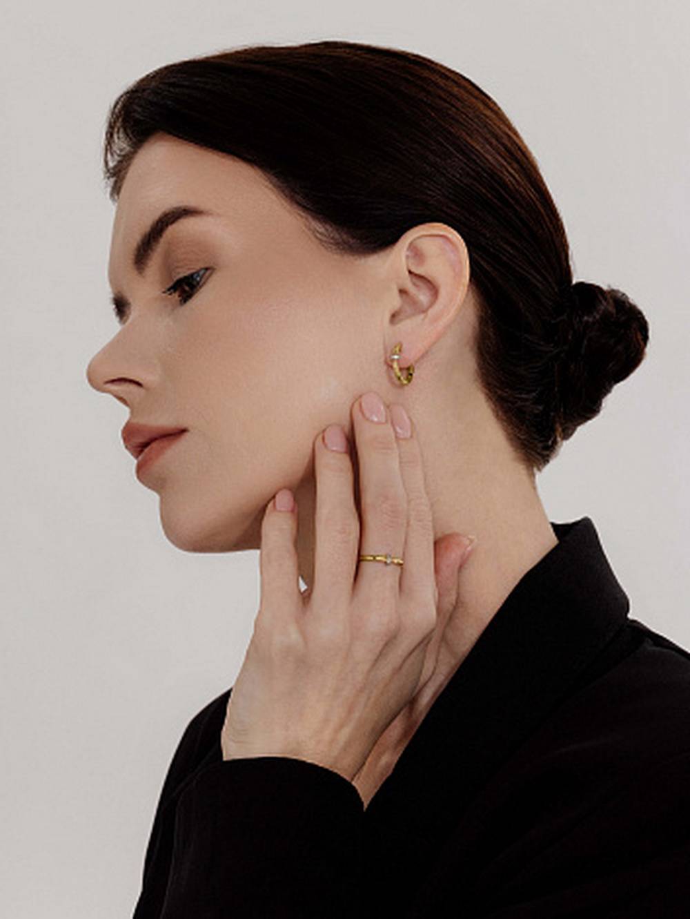 Кольцо из жёлтого золота с бриллиантами (059470)