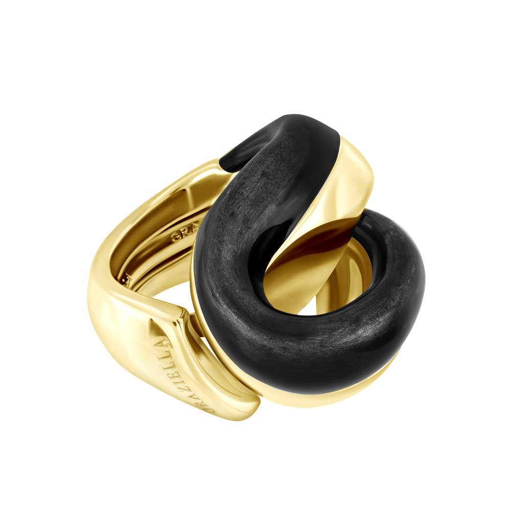 Кольцо из серебра с эмалью 