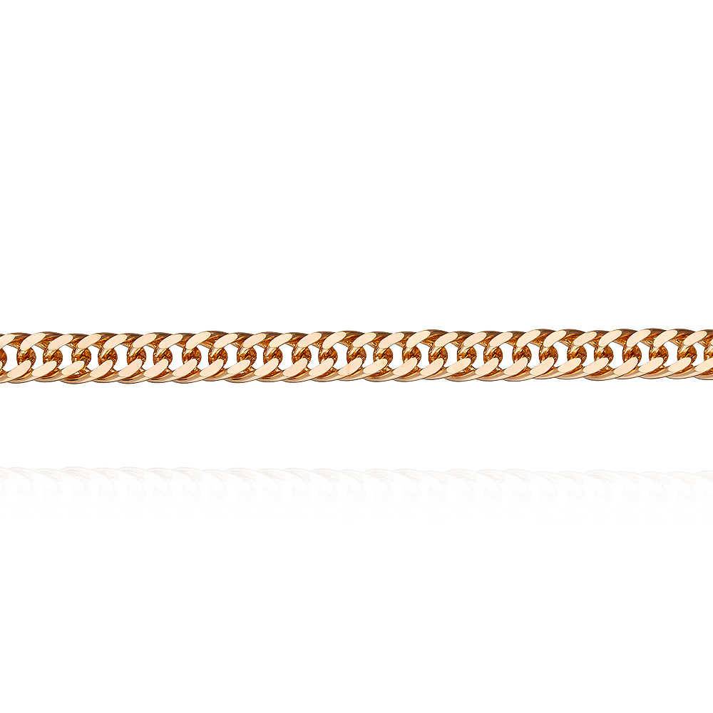 Цепь из красного золота, плетение Панцирное (044880)