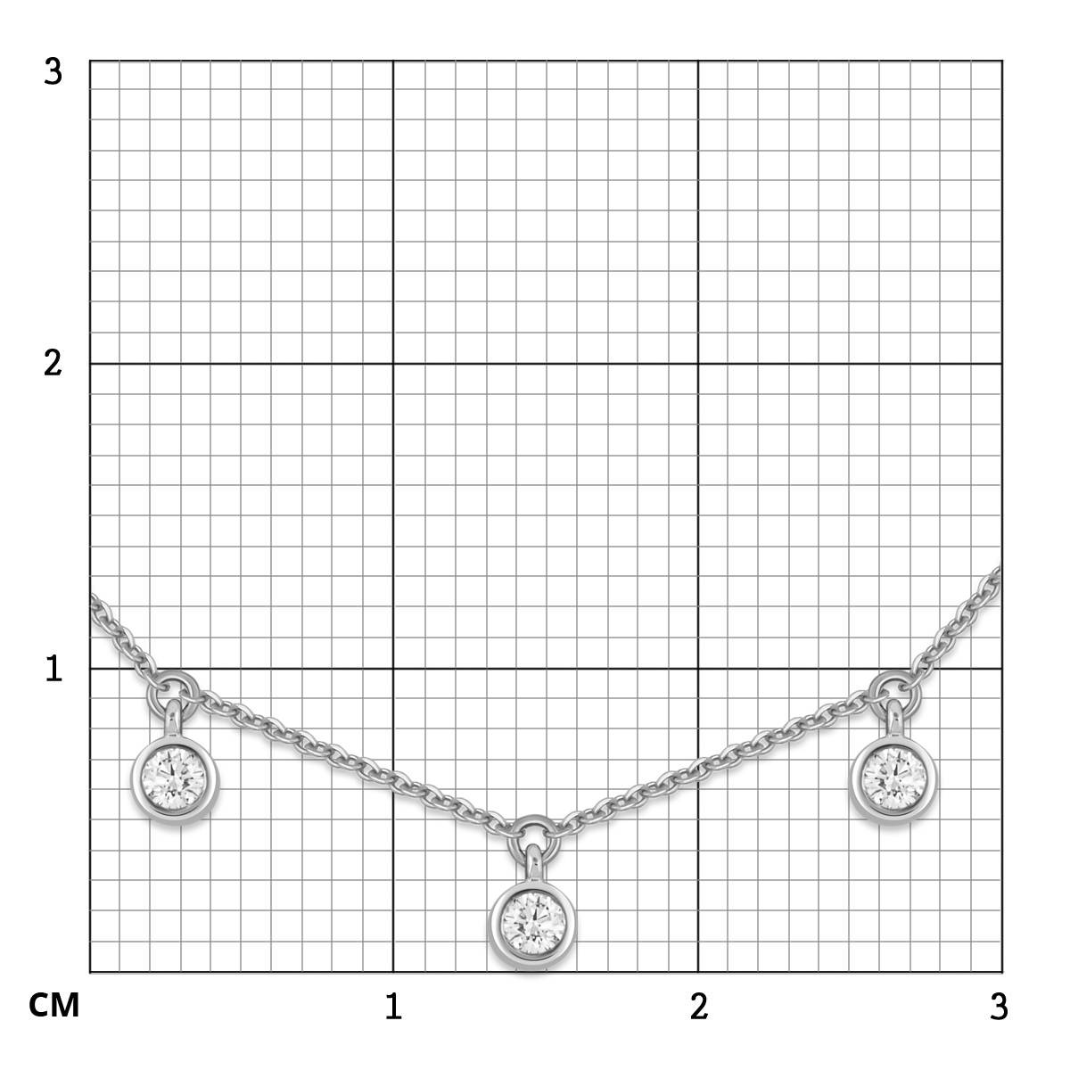 Колье из белого золота с бриллиантами (048465)