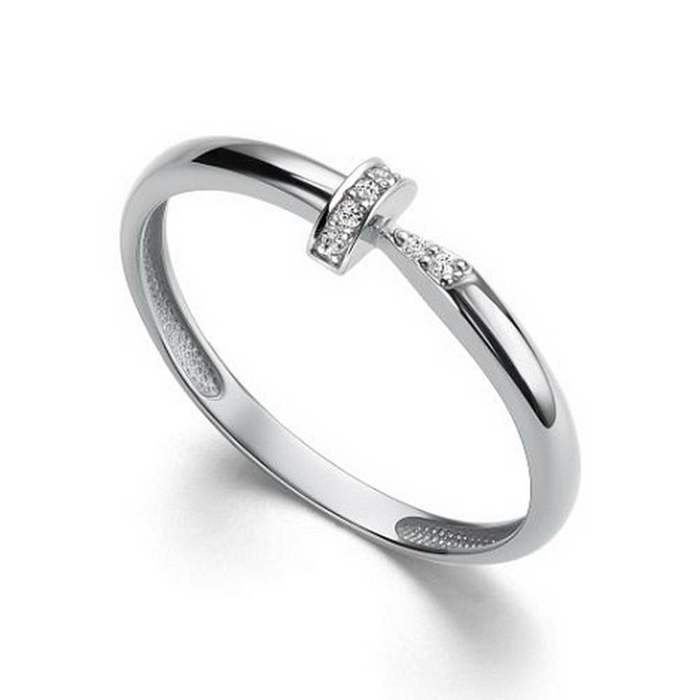 Кольцо из белого золота с бриллиантами (059469)