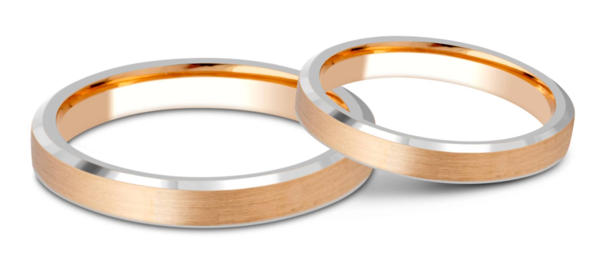 Обручальное кольцо из комбинированного золота (028668)