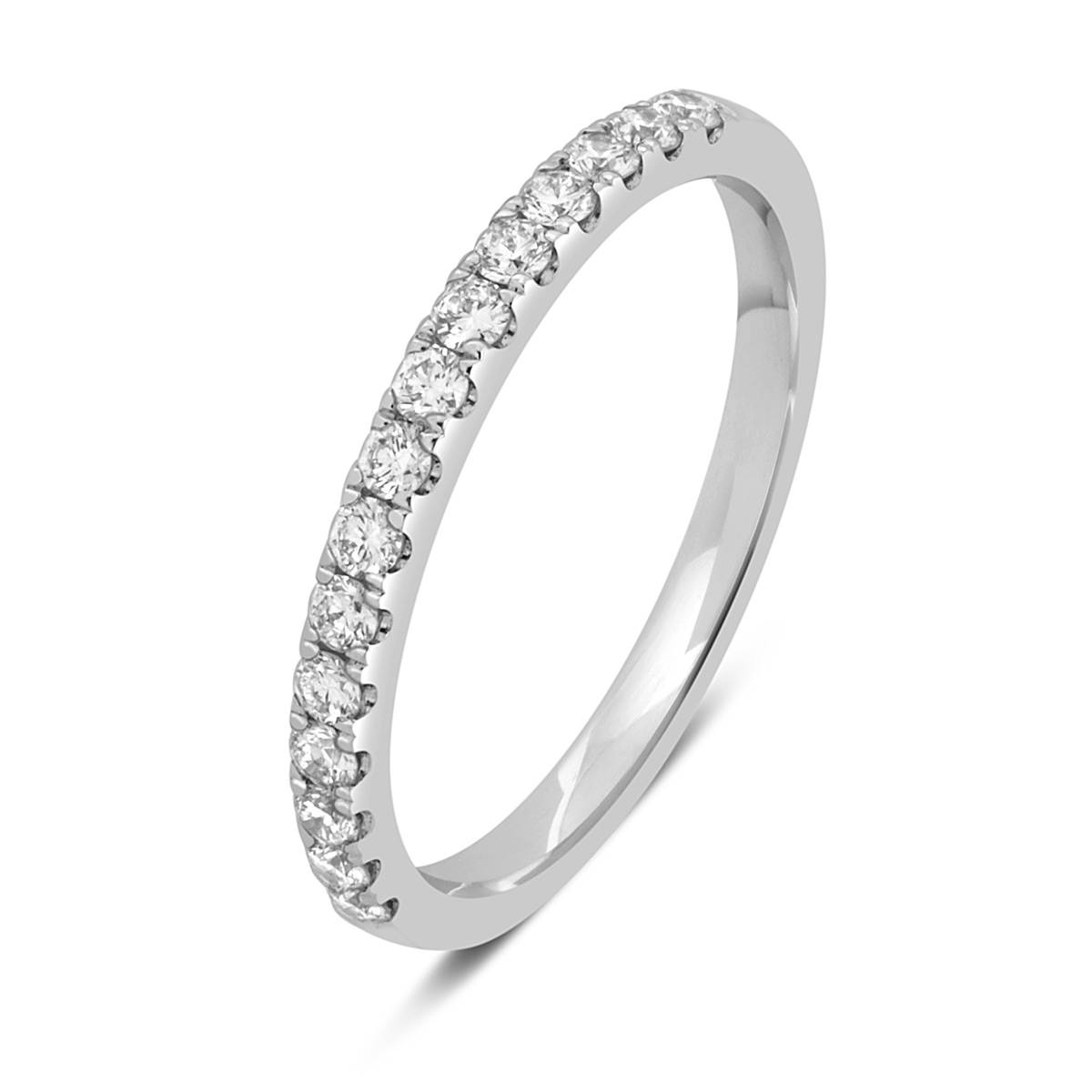 Кольцо из белого золота с бриллиантами (045893)