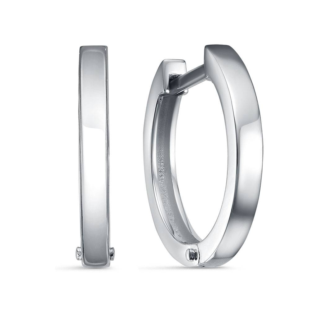 Серьги конго из платины  (060636)