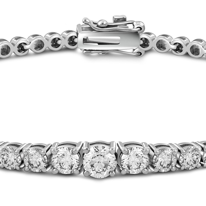 Браслет из белого золота с бриллиантами (052340)