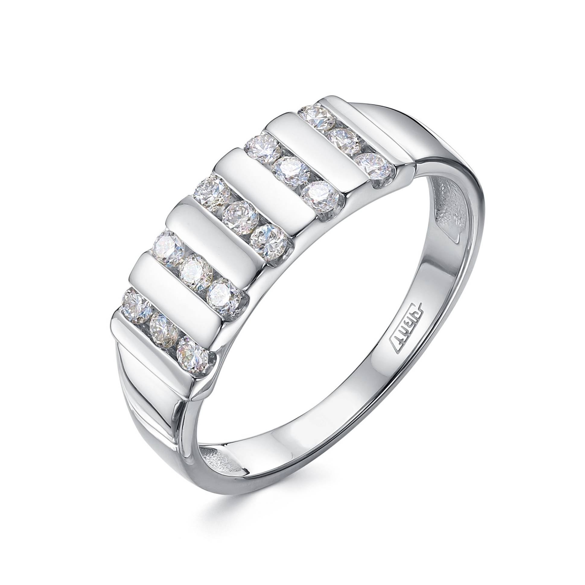 Кольцо из платины с бриллиантами (058353)