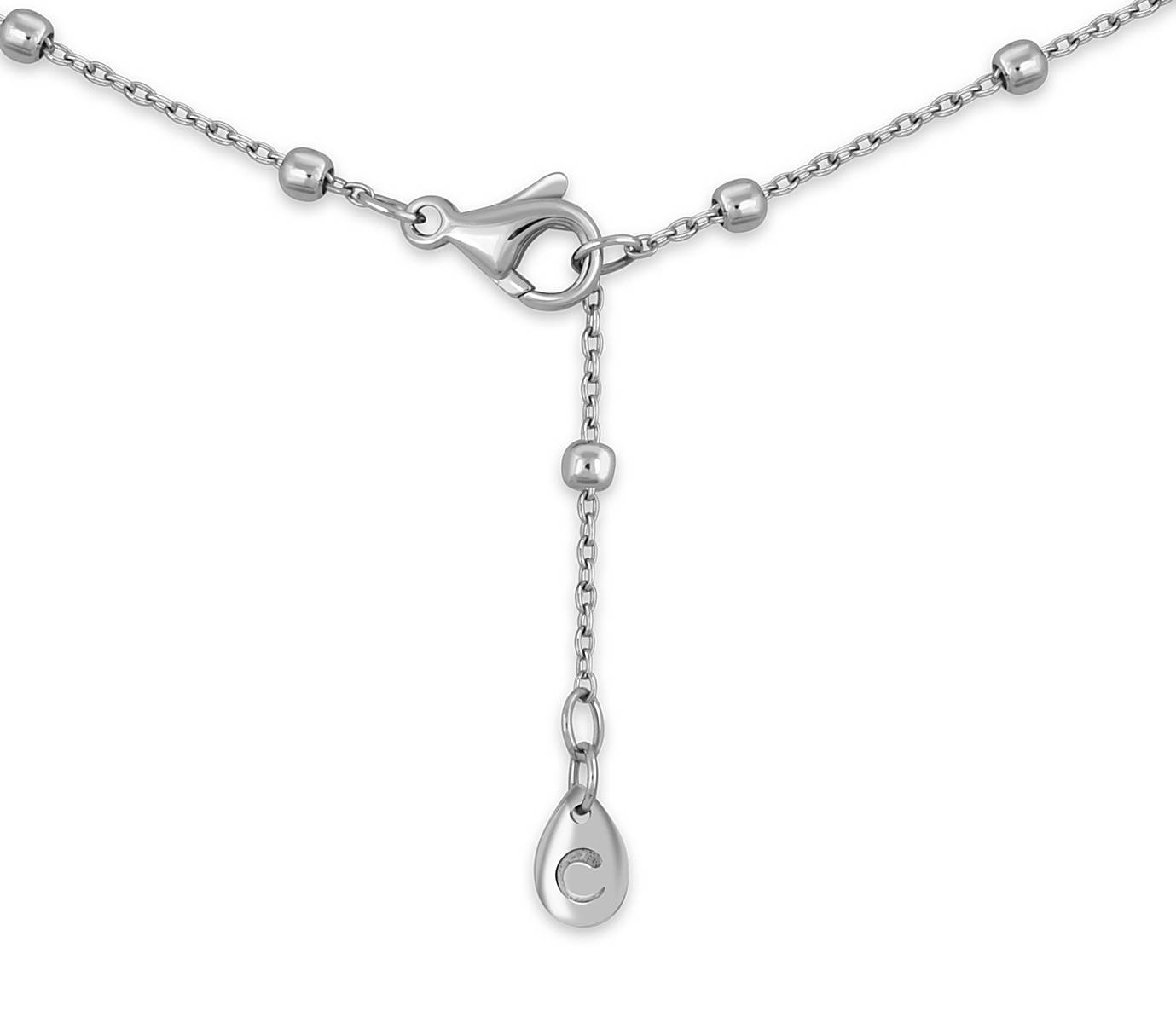 Колье из белого золота с бриллиантами 