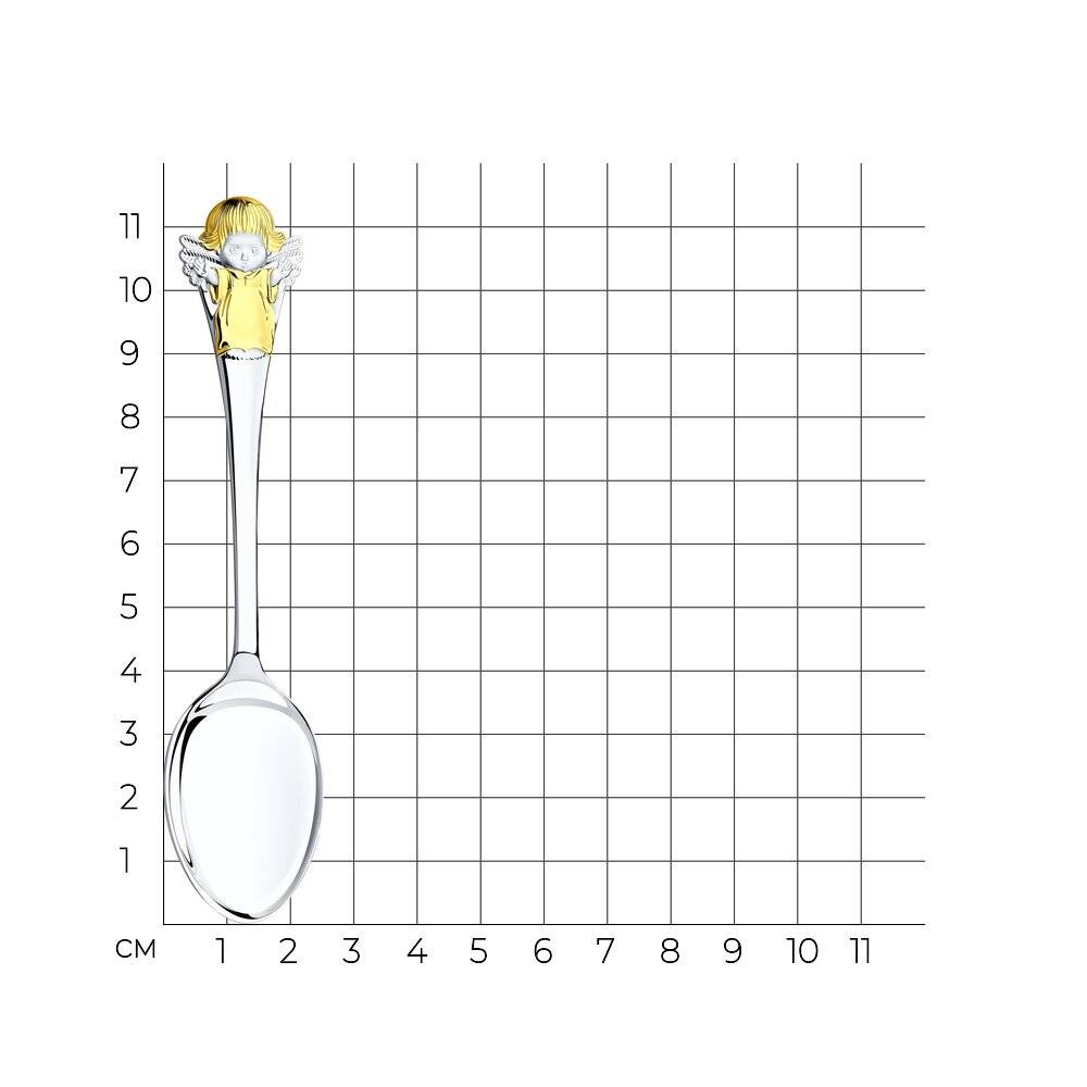 Ложка чайная из серебра (045909)