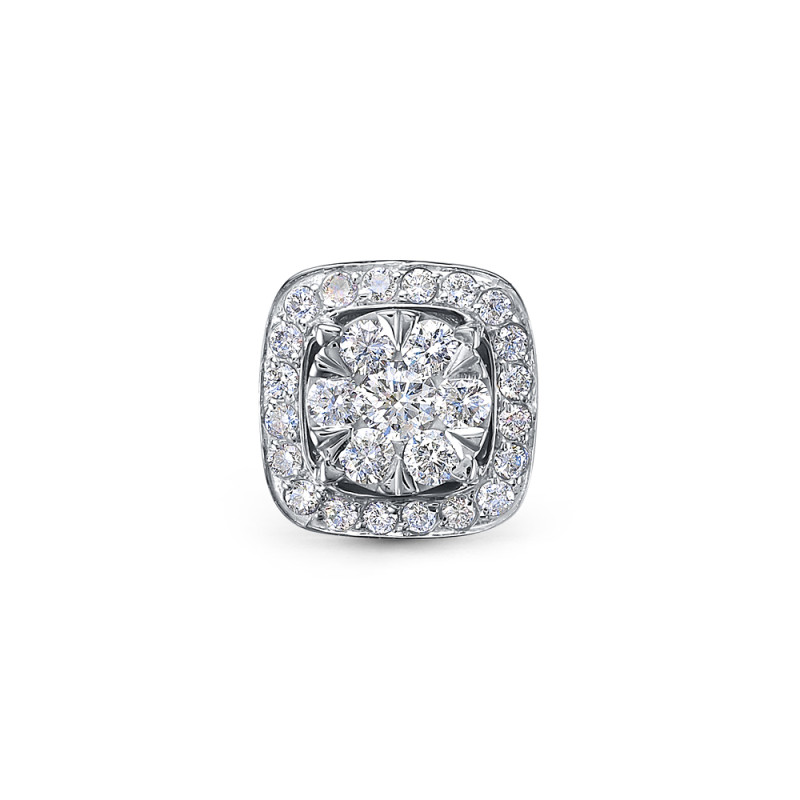 Кулон из платины с бриллиантами (058384)