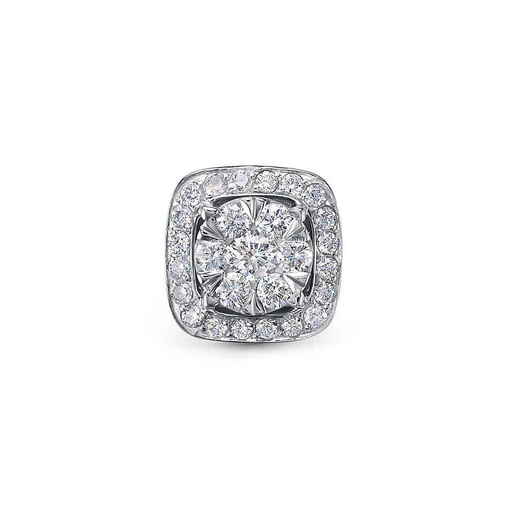 Кулон из платины с бриллиантами (058384)