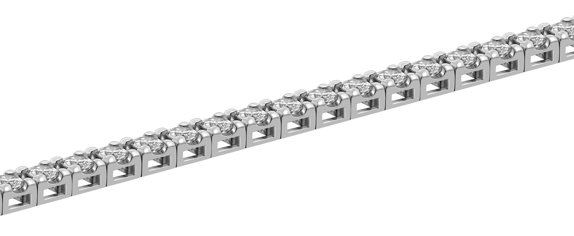 Браслет из белого золота с бриллиантами (051930)