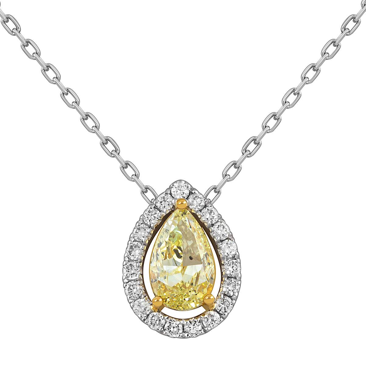 Колье из белого золота с бриллиантами  (052100)