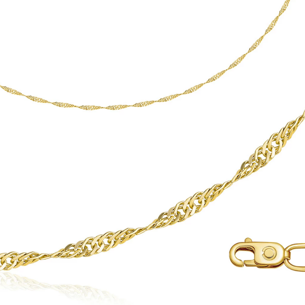 Цепь автомат из жёлтого золота, плетение 