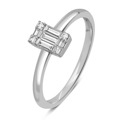 Кольцо из белого золота с бриллиантами &quot;Crivelli&quot; (048961)