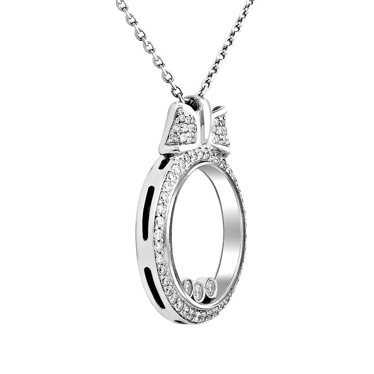 Колье из белого золота с бриллиантами (027128)