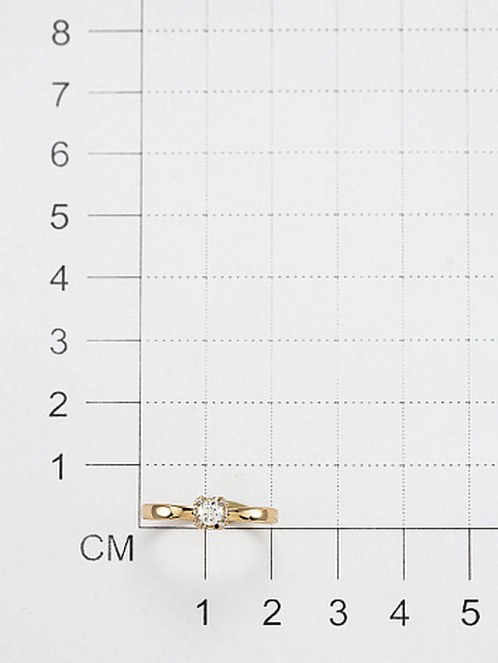 Помолвочное кольцо из жёлтого золота с бриллиантами (053688)