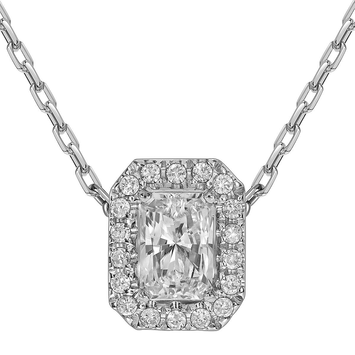 Колье из белого золота с бриллиантами (054919)