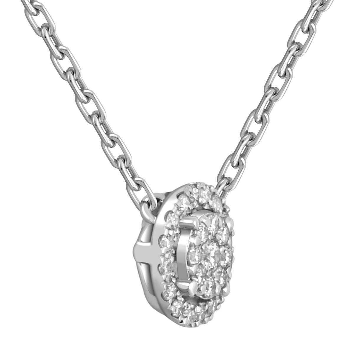 Колье из белого золота с бриллиантами (050456)