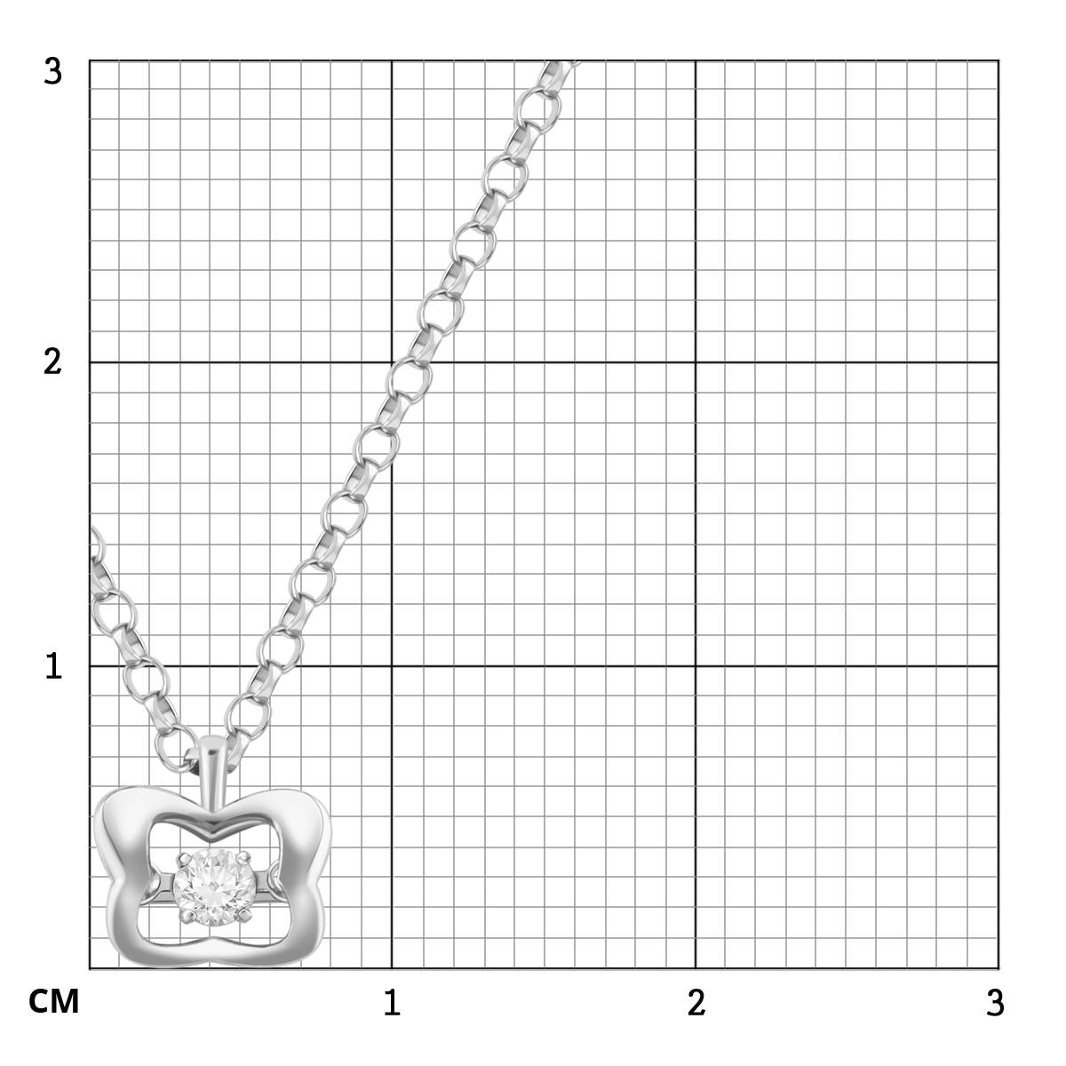 Колье из белого золота с 