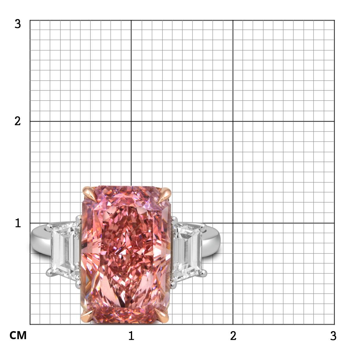 Помолвочное кольцо из белого золота с бриллиантами (053462)
