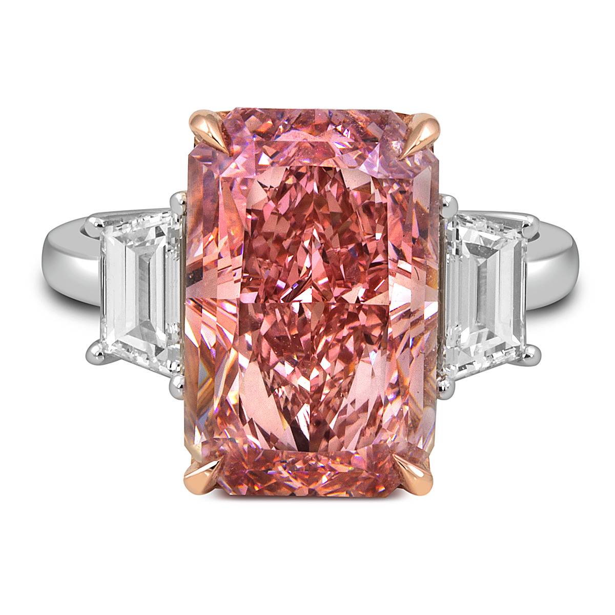 Помолвочное кольцо из белого золота с бриллиантами (053462)