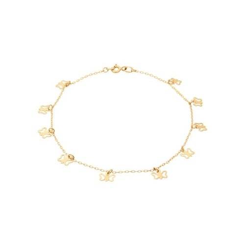 Браслет из красного золота на ногу 